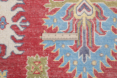 Kazak Red Hand Knotted 67 X 911  Area Rug 700-145614 Image 6