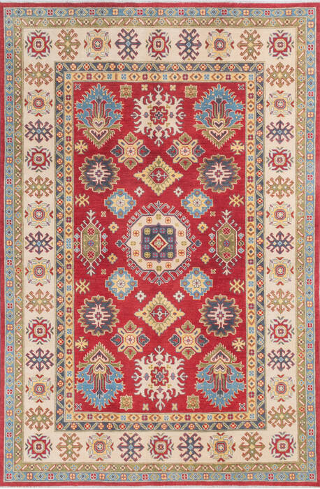 Kazak Red Hand Knotted 67 X 911  Area Rug 700-145614 Image 0