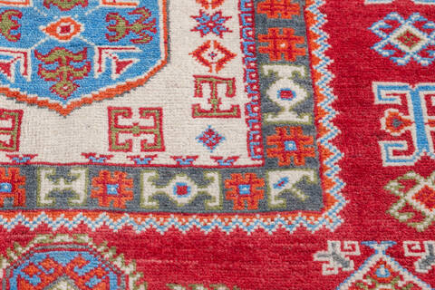 Kazak Red Hand Knotted 50 X 65  Area Rug 700-145618 Image 4