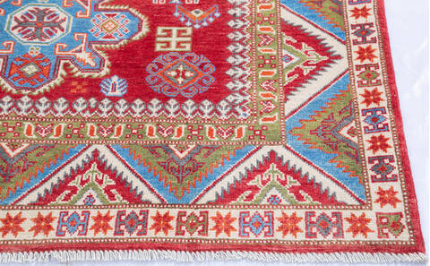 Kazak Red Hand Knotted 50 X 65  Area Rug 700-145618 Image 5