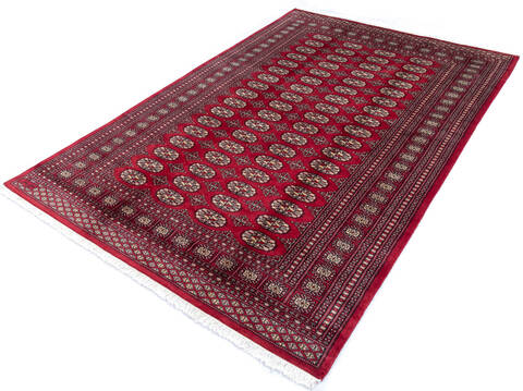 Bokhara Red Hand Knotted 69 X 911  Area Rug 700-145657 Image 2