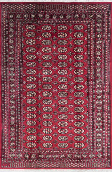 Bokhara Red Hand Knotted 69 X 911  Area Rug 700-145657 Image 0