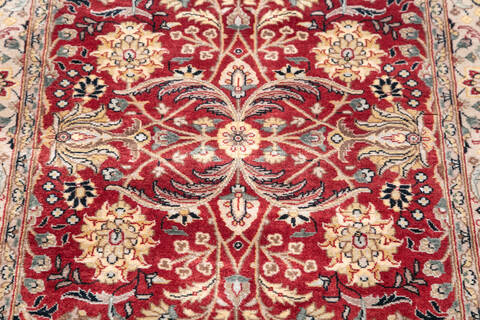 Pak-Persian Red Runner Hand Knotted 27 X 126  Area Rug 700-145697 Image 3