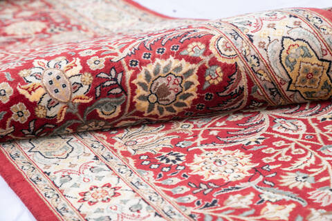 Pak-Persian Red Runner Hand Knotted 27 X 126  Area Rug 700-145697 Image 5