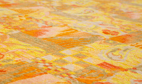Chobi Yellow Hand Knotted 62 X 86  Area Rug 700-145738 Image 3