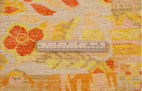 Chobi Yellow Hand Knotted 62 X 86  Area Rug 700-145738 Image 8