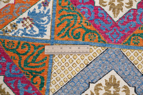 Chobi Multicolor Hand Knotted 80 X 102  Area Rug 700-145744 Image 6