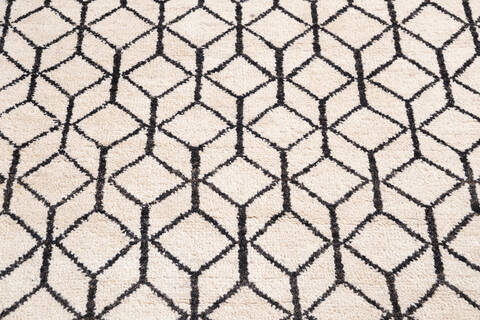 Moroccan White Hand Knotted 41 X 63  Area Rug 700-145761 Image 3