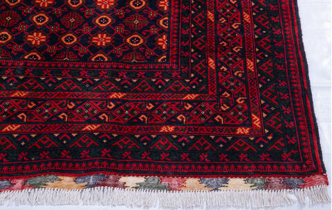 Khan Mohammadi Blue Hand Knotted 58 X 710  Area Rug 700-145791 Image 4