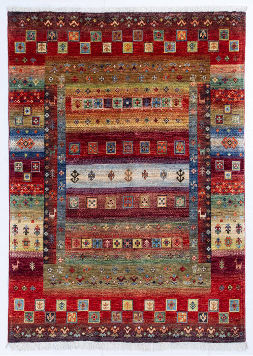 Chobi Red Hand Knotted 59 X 80  Area Rug 700-145896 Image 0