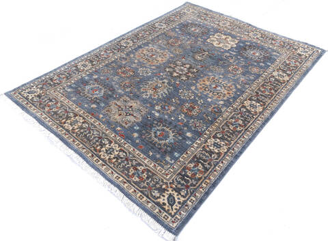 Chobi Grey Hand Knotted 410 X 67  Area Rug 700-145959 Image 2
