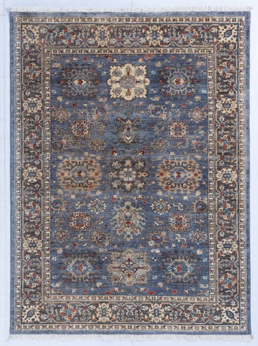 Chobi Grey Hand Knotted 410 X 67  Area Rug 700-145959 Image 0