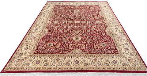Pak-Persian Red Hand Knotted 90 X 120  Area Rug 700-145981 Image 1