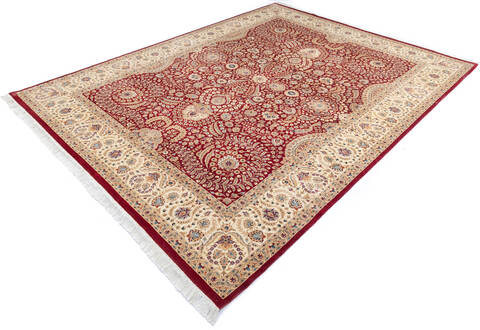 Pak-Persian Red Hand Knotted 90 X 120  Area Rug 700-145981 Image 2