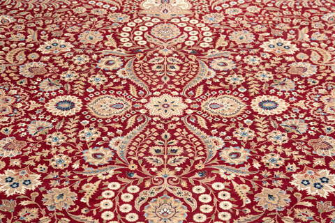 Pak-Persian Red Hand Knotted 90 X 120  Area Rug 700-145981 Image 3