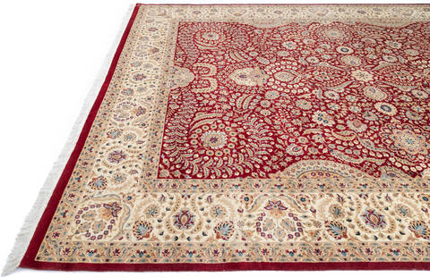 Pak-Persian Red Hand Knotted 90 X 120  Area Rug 700-145981 Image 5