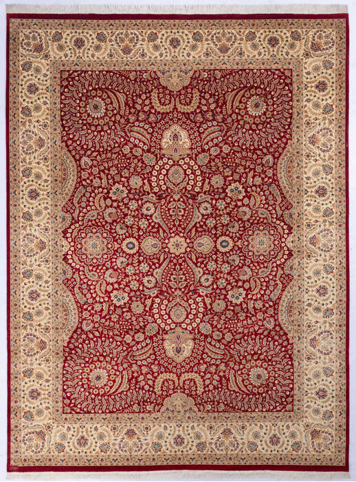 Pak-Persian Red Hand Knotted 90 X 120  Area Rug 700-145981 Image 0