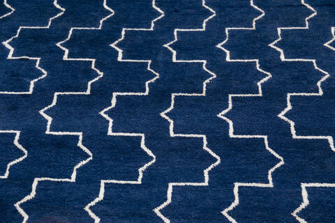 Pak-Persian Blue Hand Knotted 57 X 79  Area Rug 700-145984 Image 3