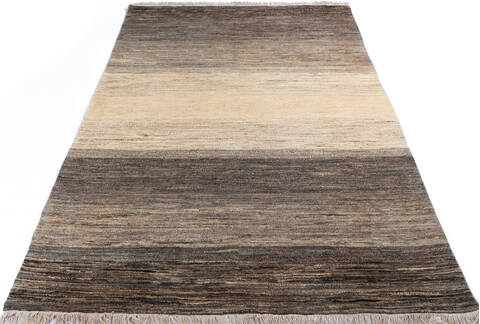 Gabbeh White Hand Knotted 65 X 99  Area Rug 700-145991 Image 1