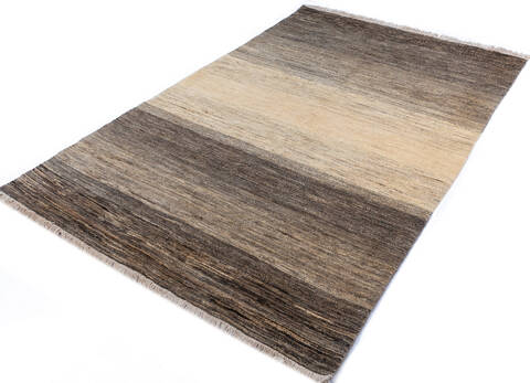 Gabbeh White Hand Knotted 65 X 99  Area Rug 700-145991 Image 2