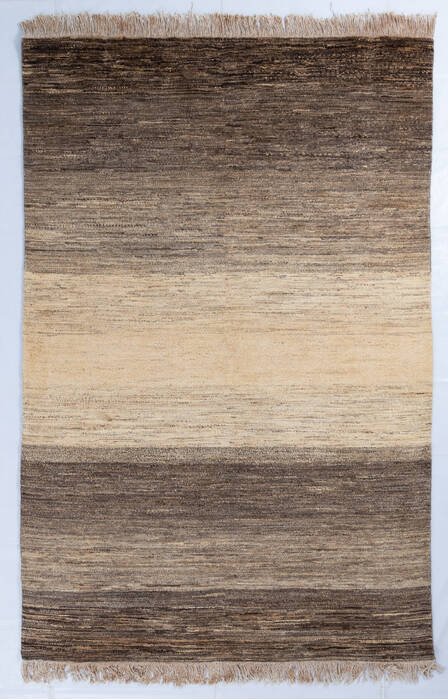 Gabbeh White Hand Knotted 65 X 99  Area Rug 700-145991 Image 0
