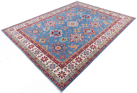Kazak Blue Hand Knotted 90 X 120  Area Rug 700-146038 Image 2