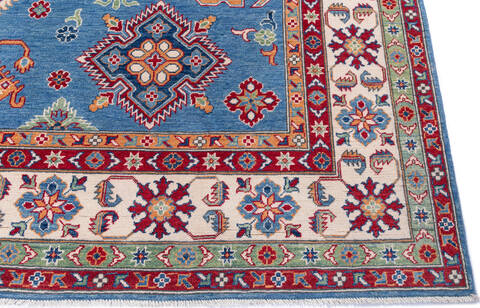 Kazak Blue Hand Knotted 90 X 120  Area Rug 700-146038 Image 4