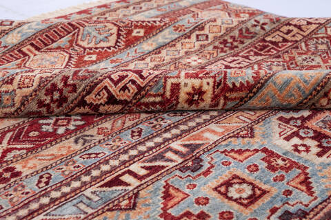 Chobi Red Hand Knotted 66 X 99  Area Rug 700-146098 Image 5