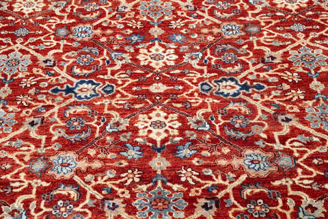 Chobi Red Hand Knotted 80 X 99  Area Rug 700-146130 Image 3