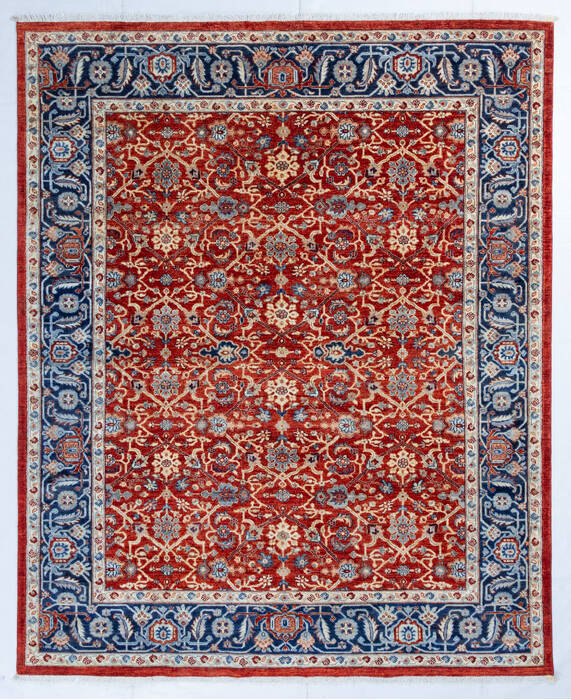 Chobi Red Hand Knotted 80 X 99  Area Rug 700-146130 Image 0