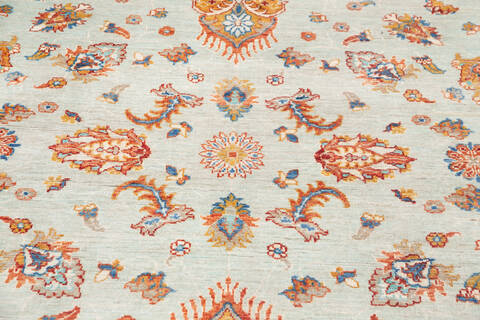 Chobi Grey Hand Knotted 56 X 711  Area Rug 700-146358 Image 3