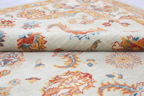 Chobi Grey Hand Knotted 56 X 711  Area Rug 700-146358 Image 5