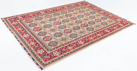 Kunduz Beige Hand Knotted 68 X 97  Area Rug 700-146368 Image 2