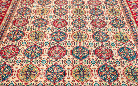 Kunduz Beige Hand Knotted 68 X 97  Area Rug 700-146368 Image 5