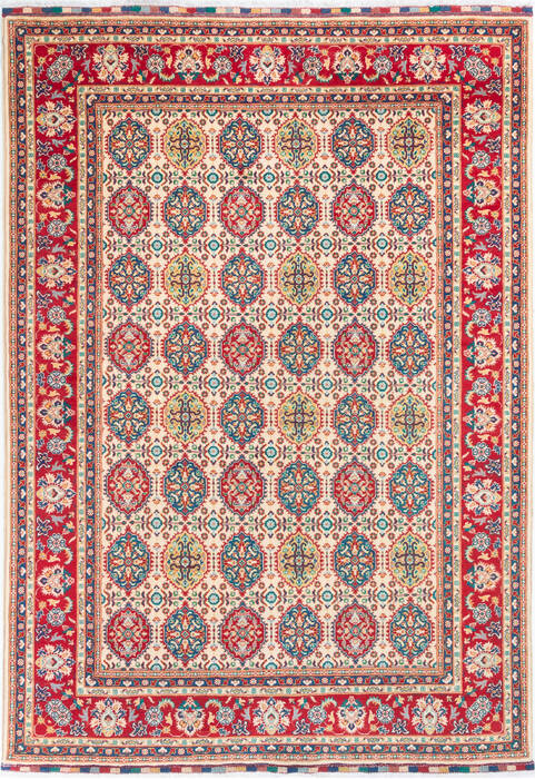 Kunduz Beige Hand Knotted 68 X 97  Area Rug 700-146368 Image 0