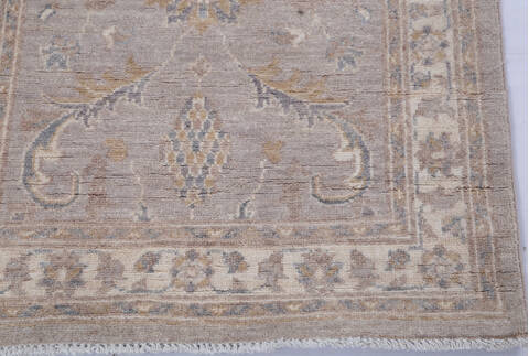 Chobi Grey Runner Hand Knotted 25 X 910  Area Rug 700-146528 Image 4
