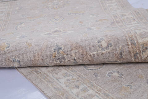 Chobi Grey Runner Hand Knotted 25 X 910  Area Rug 700-146528 Image 5
