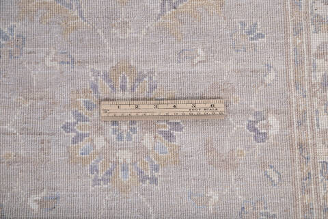 Chobi Grey Runner Hand Knotted 25 X 910  Area Rug 700-146528 Image 6