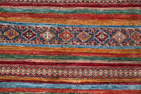 Chobi Multicolor Hand Knotted 26 X 41  Area Rug 700-146572 Image 3