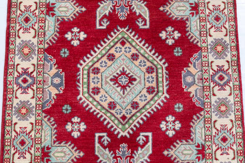 Kazak Red Hand Knotted 32 X 49  Area Rug 700-146712 Image 3