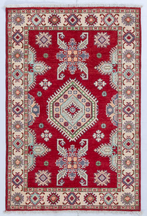 Kazak Red Hand Knotted 32 X 49  Area Rug 700-146712 Image 0