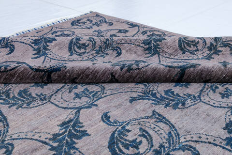 Chobi Grey Hand Knotted 50 X 69  Area Rug 700-146729 Image 4