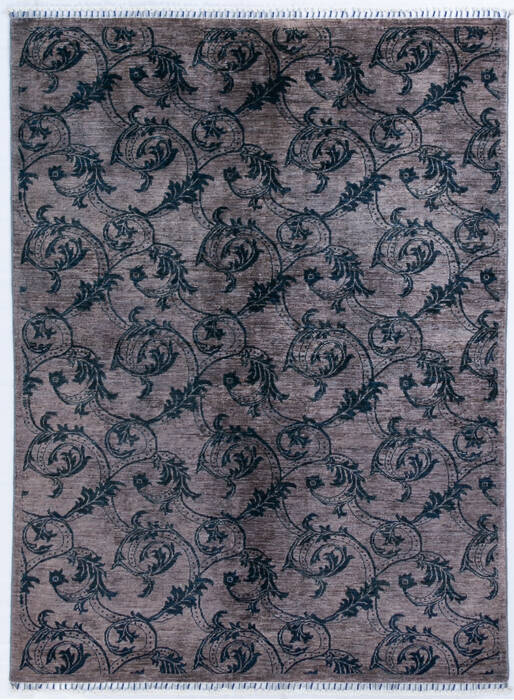 Chobi Grey Hand Knotted 50 X 69  Area Rug 700-146729 Image 0