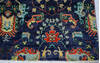 Chobi Blue Hand Knotted 511 X 90  Area Rug 700-146883 Thumb 4