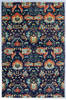 Chobi Blue Hand Knotted 511 X 90  Area Rug 700-146883 Thumb 0