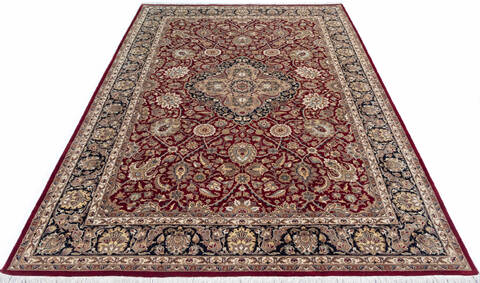 Pak-Persian Red Hand Knotted 61 X 90  Area Rug 700-146896 Image 1