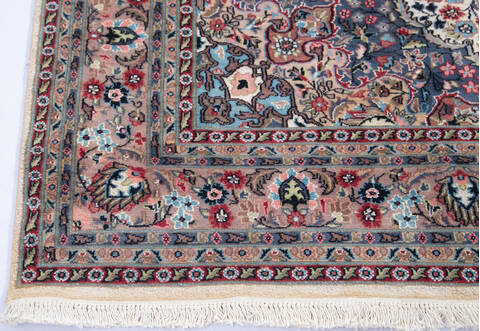 Pak-Persian Beige Hand Knotted 70 X 104  Area Rug 700-146912 Image 4