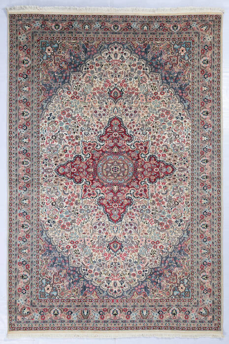 Pak-Persian Beige Hand Knotted 70 X 104  Area Rug 700-146912 Image 0