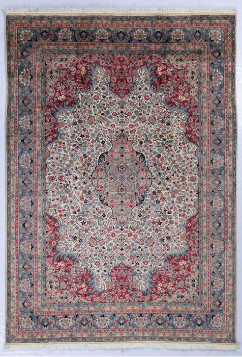 Pak-Persian Beige Hand Knotted 70 X 911  Area Rug 700-146916 Image 0