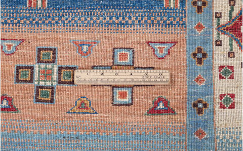 Chobi Multicolor Hand Knotted 611 X 101  Area Rug 700-146962 Image 8